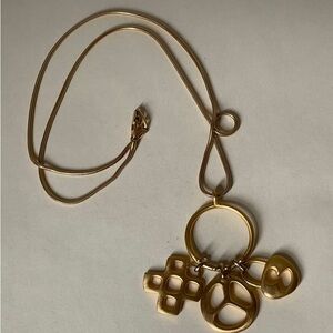 Napier Charm Necklace & Earrings Set